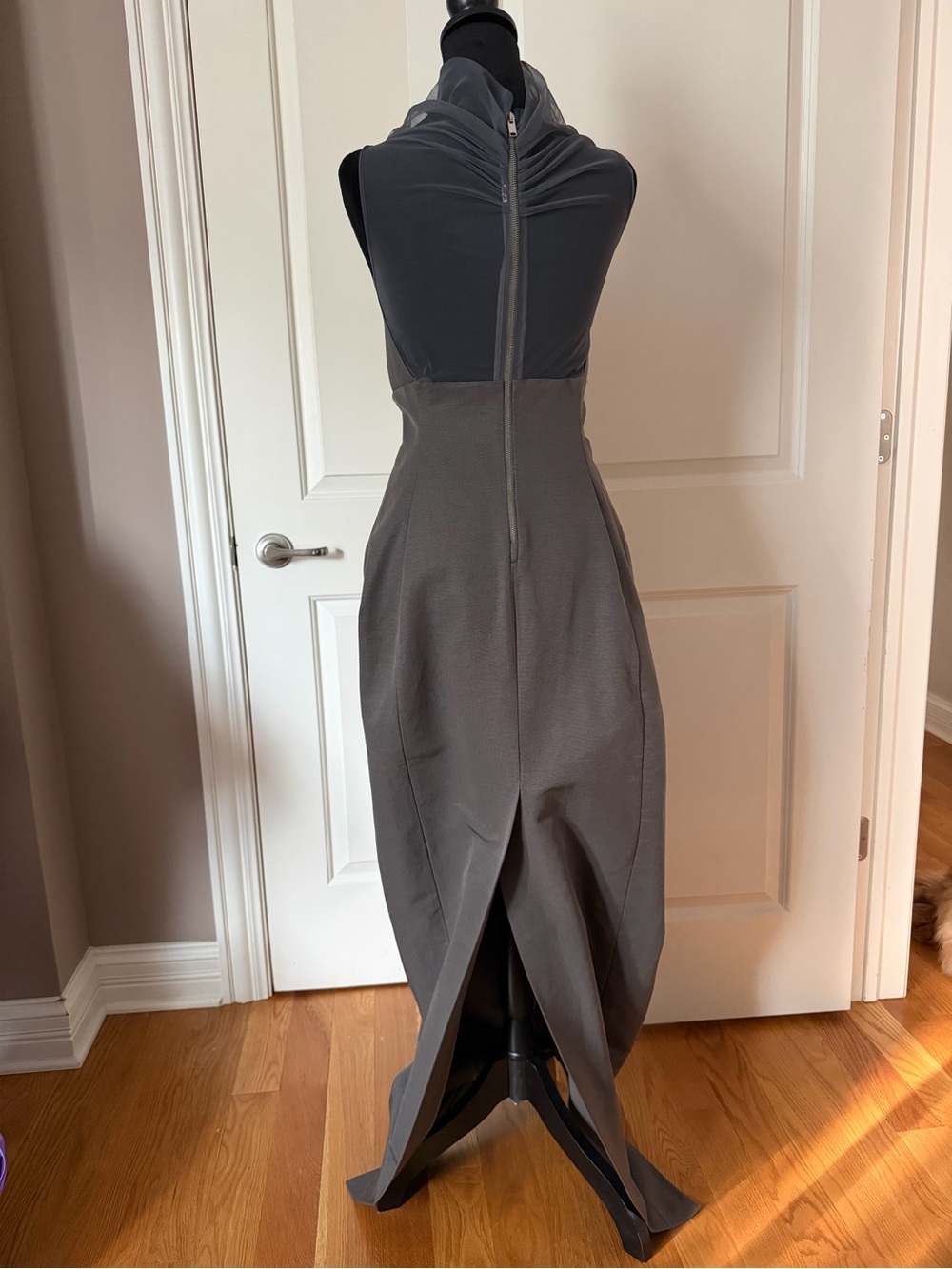 Rick Owens Sleek Gray Evening Dress - Picture 6 of 13